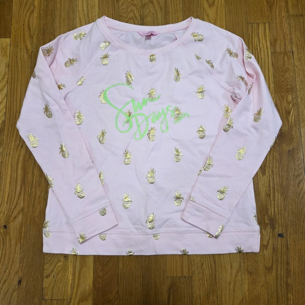 Lilly Pulitzer Sun Days Pineapple‎ Pullover Sweatshirt